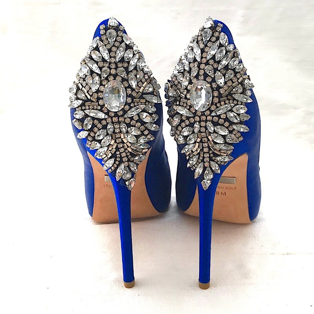 Badgley Mischka Kiara Wedding Shoes,Sapphire